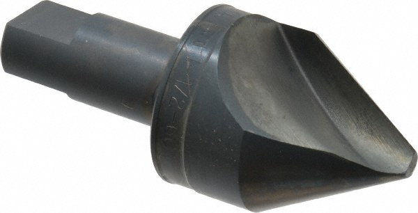 Value Collection Countersink: 1-1/2" Head Dia, 60.00 deg Included Angle, 1 Flute, High-Speed Steel, Right Hand Cut - SC1060132