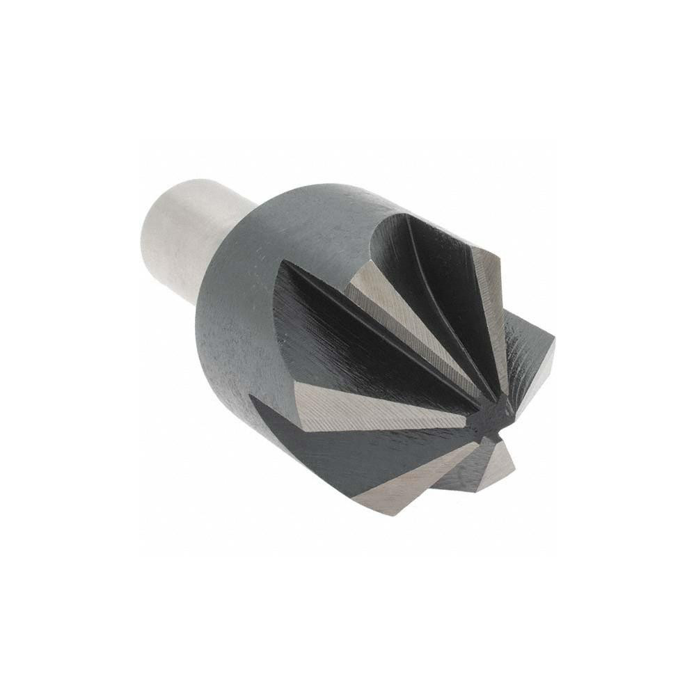 Value Collection Countersink: 1" Head Dia, 82.00 deg Included Angle, 6 Flute, High-Speed Steel, Right Hand Cut - 28632