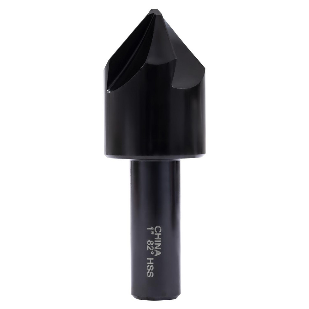 Hertel Countersink: 1" Head Dia, 82.00 deg Included Angle, 4 Flute, High-Speed Steel, Right Hand Cut - GX89336978