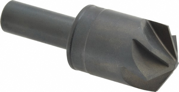 Hertel Countersink: 1/2" Head Dia, 120.00 deg Included Angle, 1 Flute, Solid Carbide, Right Hand Cut - 331-206100