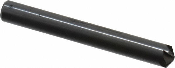 Hertel Countersink: 1/4" Head Dia, 120.00 deg Included Angle, 6 Flute, High-Speed Steel, Right Hand Cut - GX89330237
