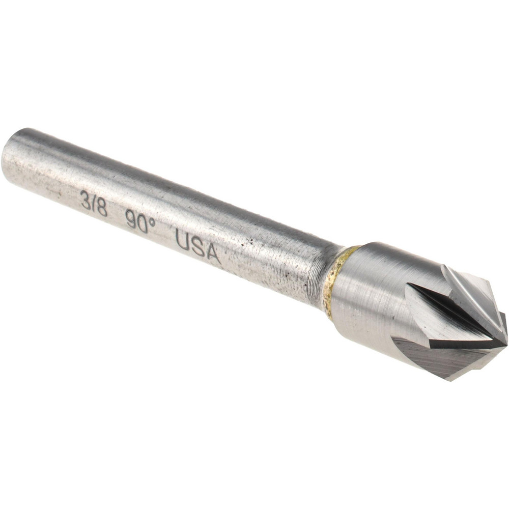 Titan USA Countersink: 3/8" Head Dia, 90.00 deg Included Angle, 6 Flute, Solid Carbide, Right Hand Cut - CS36824
