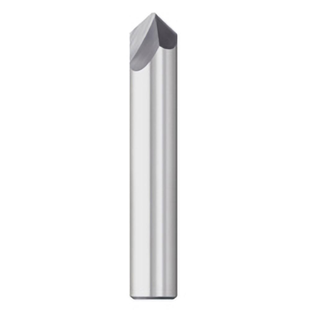 Titan USA Chamfer Mill: 1/2" Dia, 1/2" Shank Dia, 90 deg, 2 Flute, Solid Carbide, Single End - TC87633