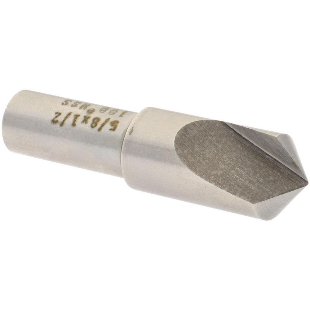 Value Collection Countersink: 5/8" Head Dia, 100.00 deg Included Angle, 1 Flute, High-Speed Steel, Right Hand Cut - SC10100040