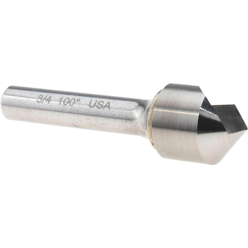 Titan USA Countersink: 3/4" Head Dia, 100.00 deg Included Angle, 1 Flute, Solid Carbide, Right Hand Cut - CS31348