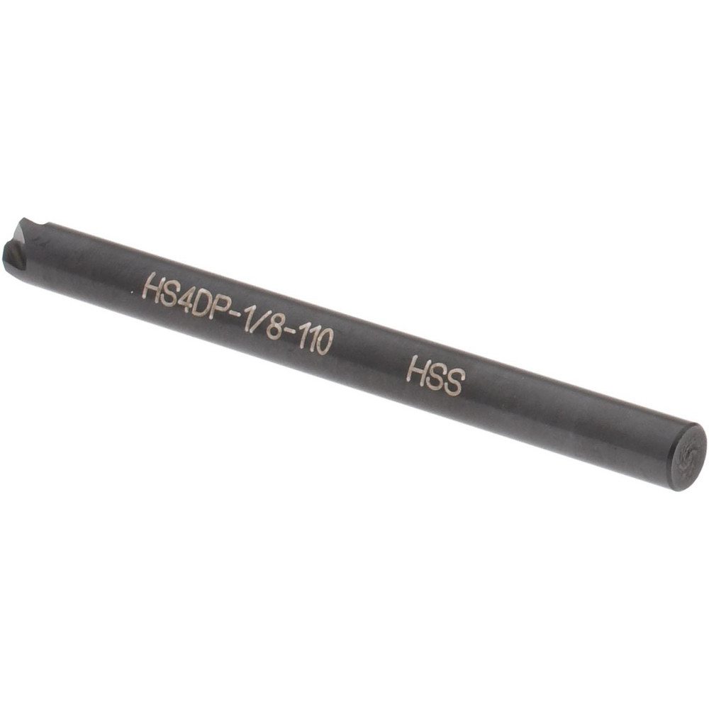 Hertel Countersink: 1/8" Head Dia, 110.00 deg Included Angle, 4 Flute, High-Speed Steel - 18576