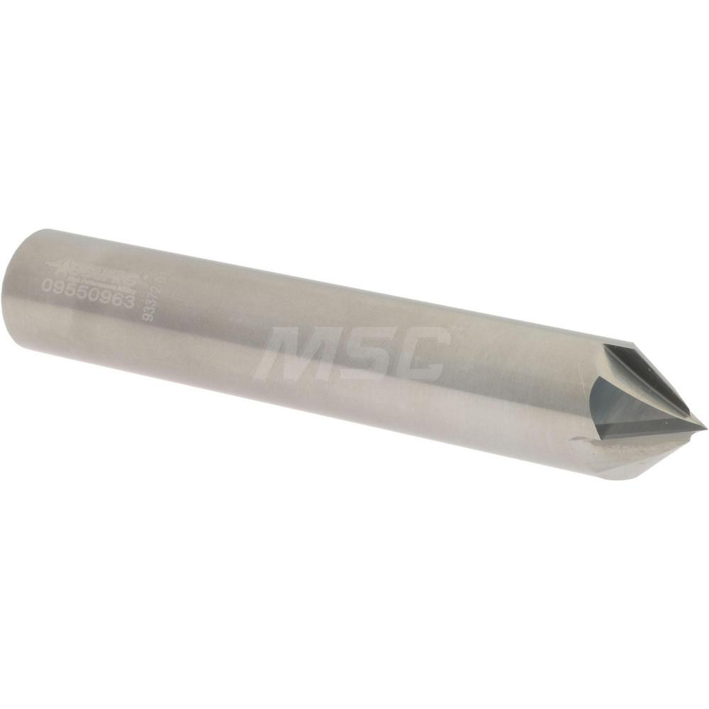 Accupro Chamfer Mill: 3/16" Dia, 3/16" Shank Dia, 82 deg, 2 Flute, Solid Carbide, Single End - 2500176