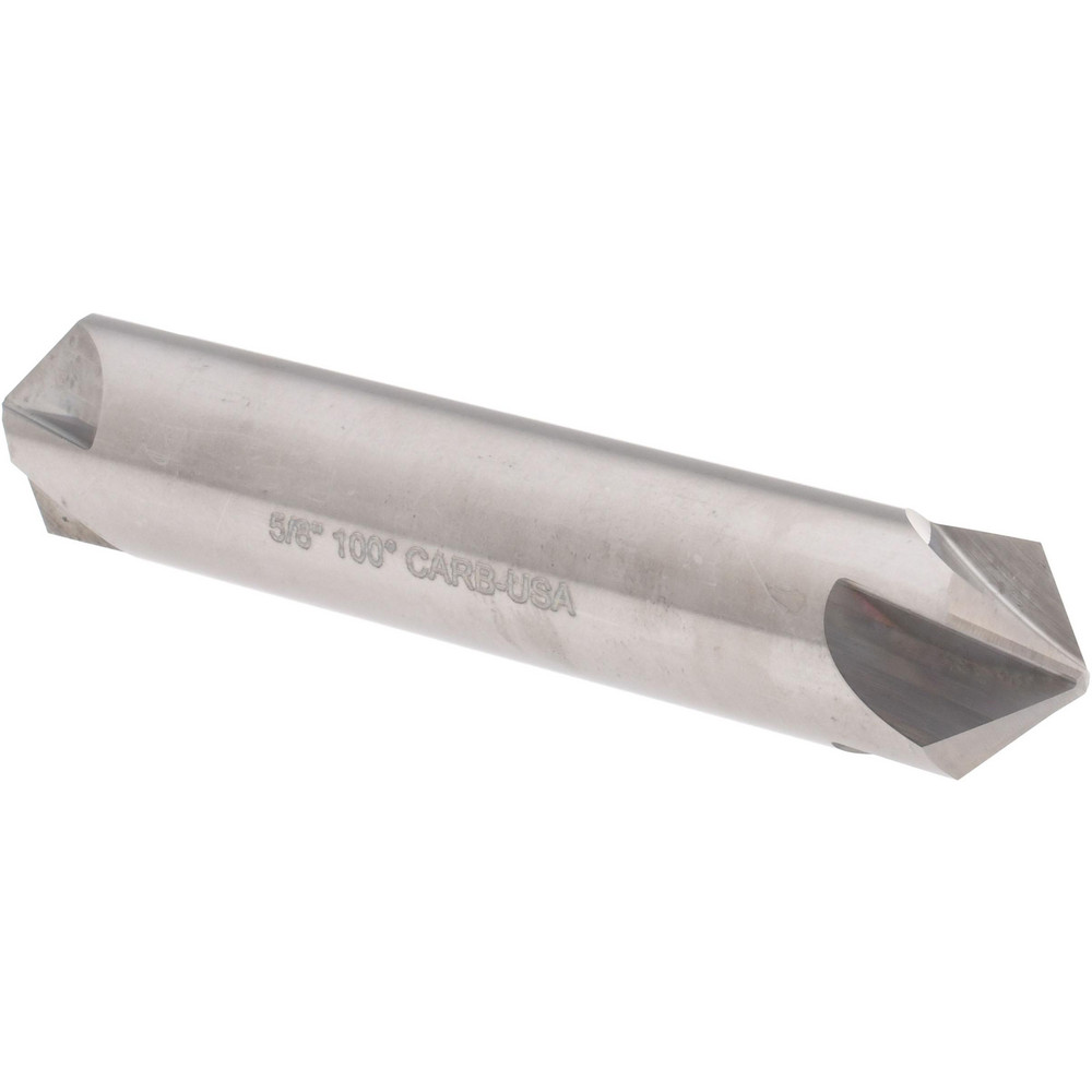 Hertel Countersink: 5/8" Head Dia, 100.00 deg Included Angle, 4 Flute, Solid Carbide, Right Hand Cut - 334-307080