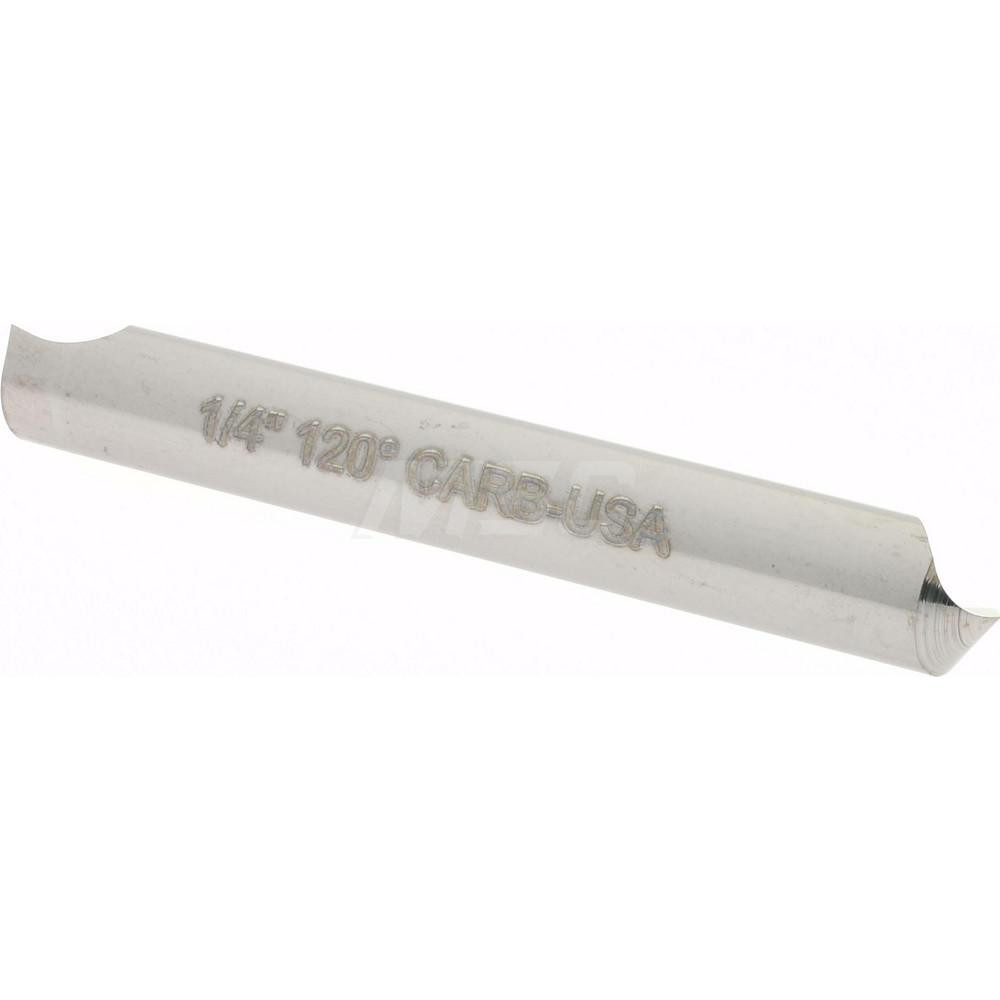 Hertel Countersink: 1/4" Head Dia, 60.00 deg Included Angle, 4 Flute, Solid Carbide, Right Hand Cut - 334-203050