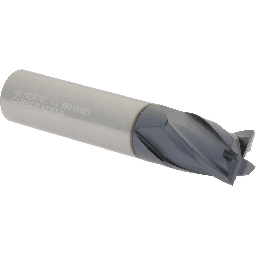 Hertel Countersink: 1/4" Head Dia, 60.00 deg Included Angle, 4 Flute, Solid Carbide, Right Hand Cut - 334-203050