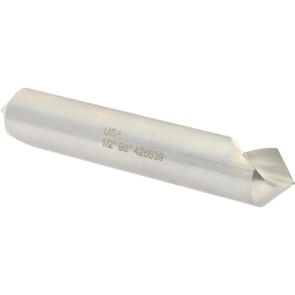 Hertel Countersink: 1/2" Head Dia, 100.00 deg Included Angle, 4 Flute, High-Speed Steel - GX89335566