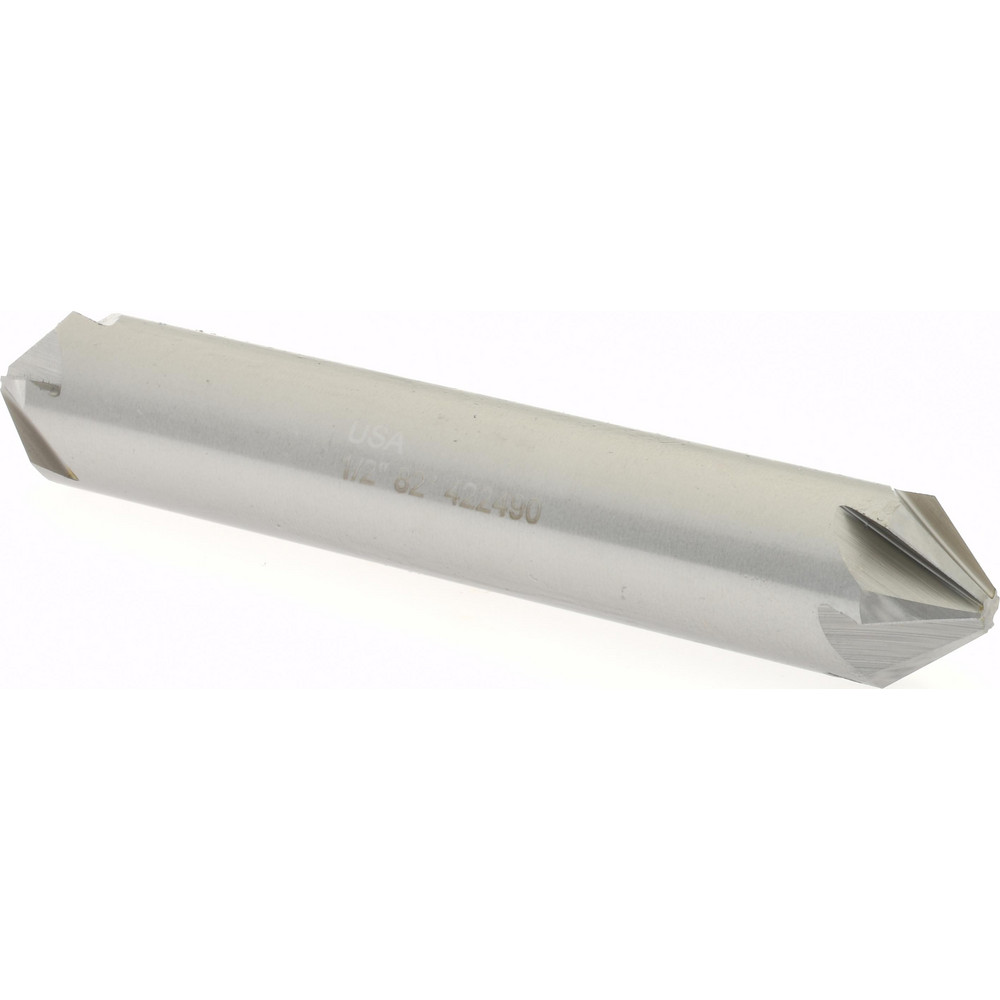 Hertel Countersink: 1/2" Head Dia, 100.00 deg Included Angle, 4 Flute, High-Speed Steel - GX89335566