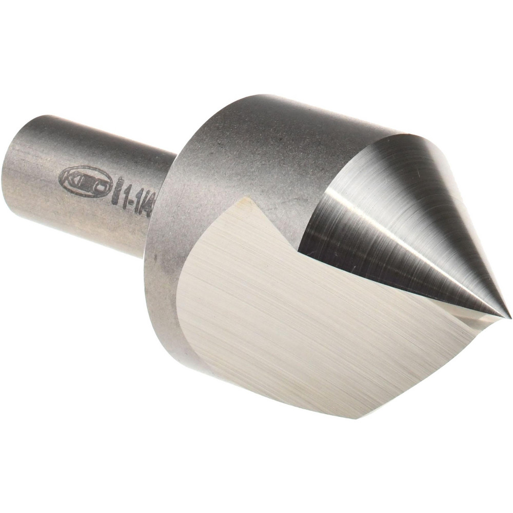 Value Collection Countersink: 1-1/4" Head Dia, 100.00 deg Included Angle, 1 Flute, High-Speed Steel, Right Hand Cut - SC10100116