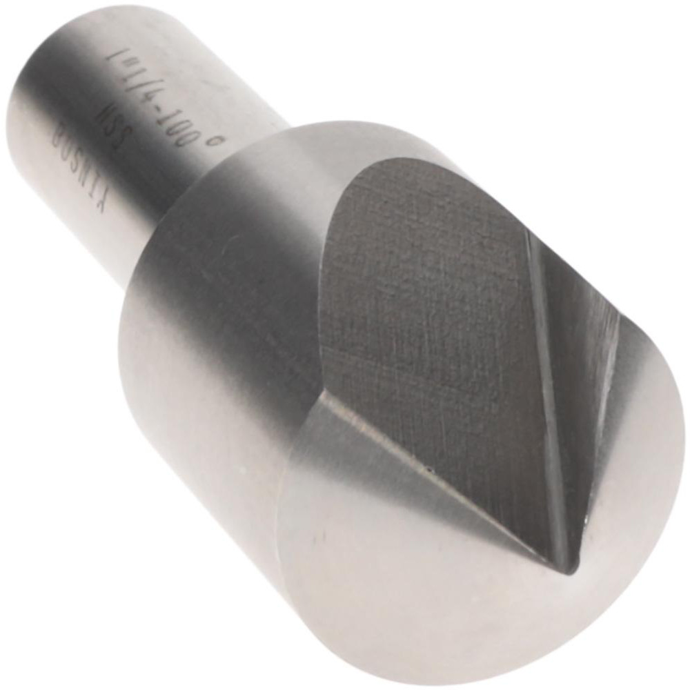 Value Collection Countersink: 1-1/4" Head Dia, 100.00 deg Included Angle, 1 Flute, High-Speed Steel, Right Hand Cut - SC10100116