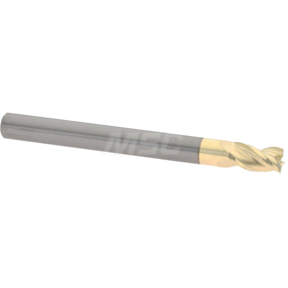 Harvey Tool Chamfer Mill: 5/16" Dia, 5/16" Shank Dia, 90 deg, 3 Flute, Solid Carbide, Single End - 977045