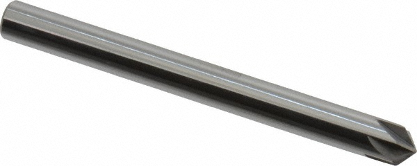 Hertel Countersink: 3/16" Head Dia, 100.00 deg Included Angle, 4 Flute, Solid Carbide, Right Hand Cut - 334-302080
