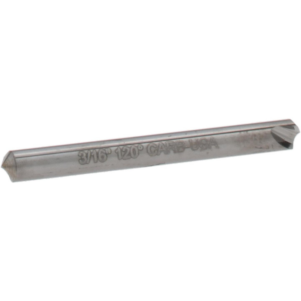 Hertel Countersink: 3/16" Head Dia, 120.00 deg Included Angle, 1 Flute, Solid Carbide, Right Hand Cut - 331-202200