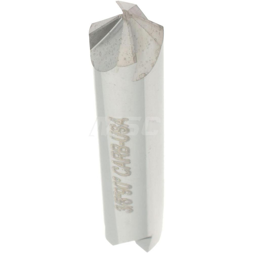 Hertel Countersink: 3/8" Head Dia, 90.00 deg Included Angle, 4 Flute, Solid Carbide, Right Hand Cut - 334-205070