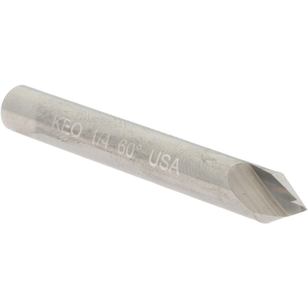 Keo Countersink: 1/2" Head Dia, 60.00 deg Included Angle, 1 Flute, Solid Carbide, Right Hand Cut - 919-000-917