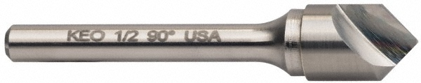 Keo Countersink: 1/2" Head Dia, 60.00 deg Included Angle, 1 Flute, Solid Carbide, Right Hand Cut - 919-000-917