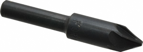 Value Collection Countersink: 3/8" Head Dia, 60.00 deg Included Angle, 6 Flute, Cobalt Steel, Right Hand Cut - SC2160024