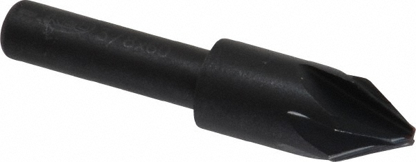 Value Collection Countersink: 3/8" Head Dia, 60.00 deg Included Angle, 6 Flute, Cobalt Steel, Right Hand Cut - SC2160024