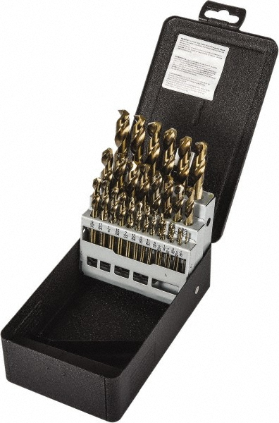 Magafor Countersink Set: 5 Pc, 10.40 to 31.00 mm Head Dia, 3 Flute, 82 deg Included Angle - 84434000000