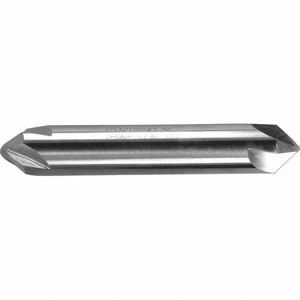 Melin Tool Countersink: 1/2" Head Dia, 82.00 deg Included Angle, 4 Flute, High-Speed Steel, Right Hand Cut - 18773