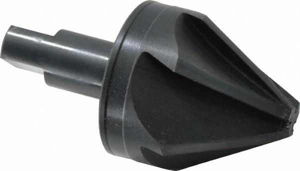 Value Collection Countersink: 2" Head Dia, 60.00 deg Included Angle, 1 Flute, High-Speed Steel, Right Hand Cut - SC1060200
