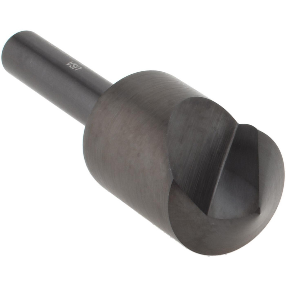 Hertel Countersink: 2-1/2" Head Dia, 82.00 deg Included Angle, 1 Flute, High-Speed Steel, Right Hand Cut - GX89339600