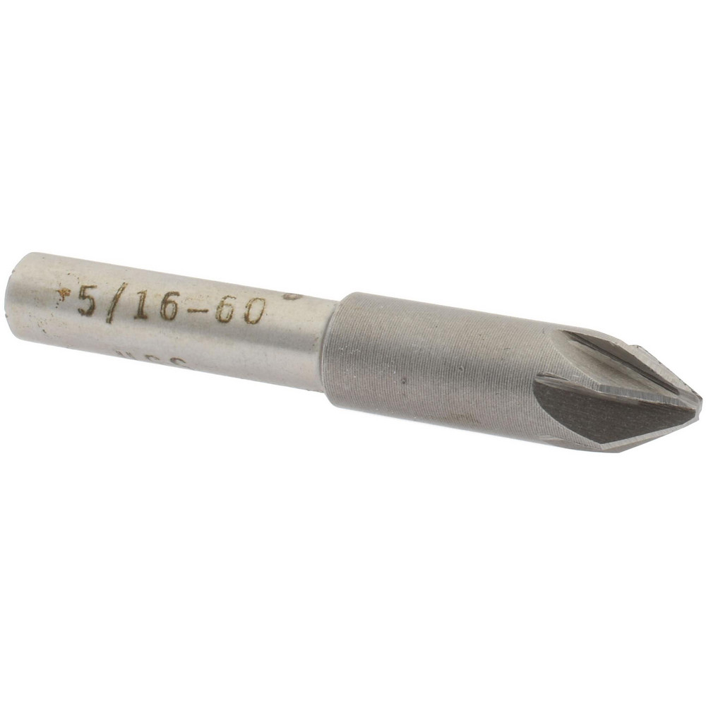 Value Collection Countersink: 5/16" Head Dia, 60.00 deg Included Angle, 6 Flute, Cobalt Steel, Right Hand Cut - SC2160020