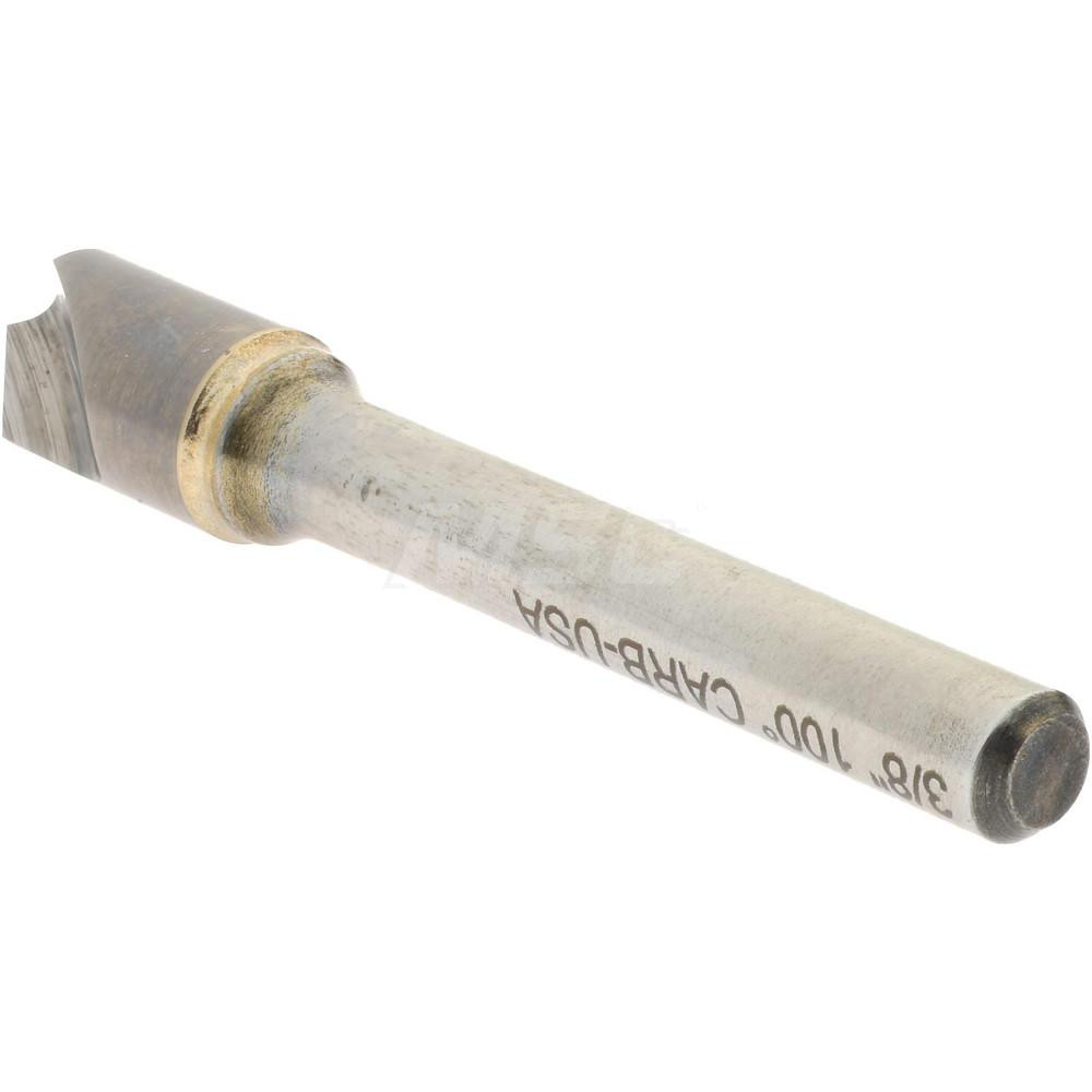 Hertel Countersink: 3/8" Head Dia, 100.00 deg Included Angle, 1 Flute, Solid Carbide, Right Hand Cut - 331-005080