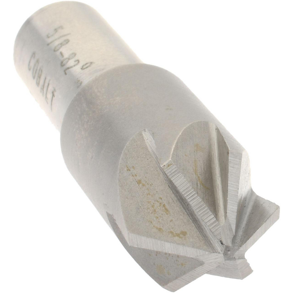 Value Collection Countersink: 5/8" Head Dia, 82.00 deg Included Angle, 6 Flute, Cobalt Steel, Right Hand Cut - SC2182040