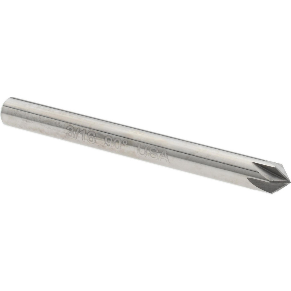 Titan USA Countersink: 3/16" Head Dia, 90.00 deg Included Angle, 6 Flute, Solid Carbide, Right Hand Cut - CS36812
