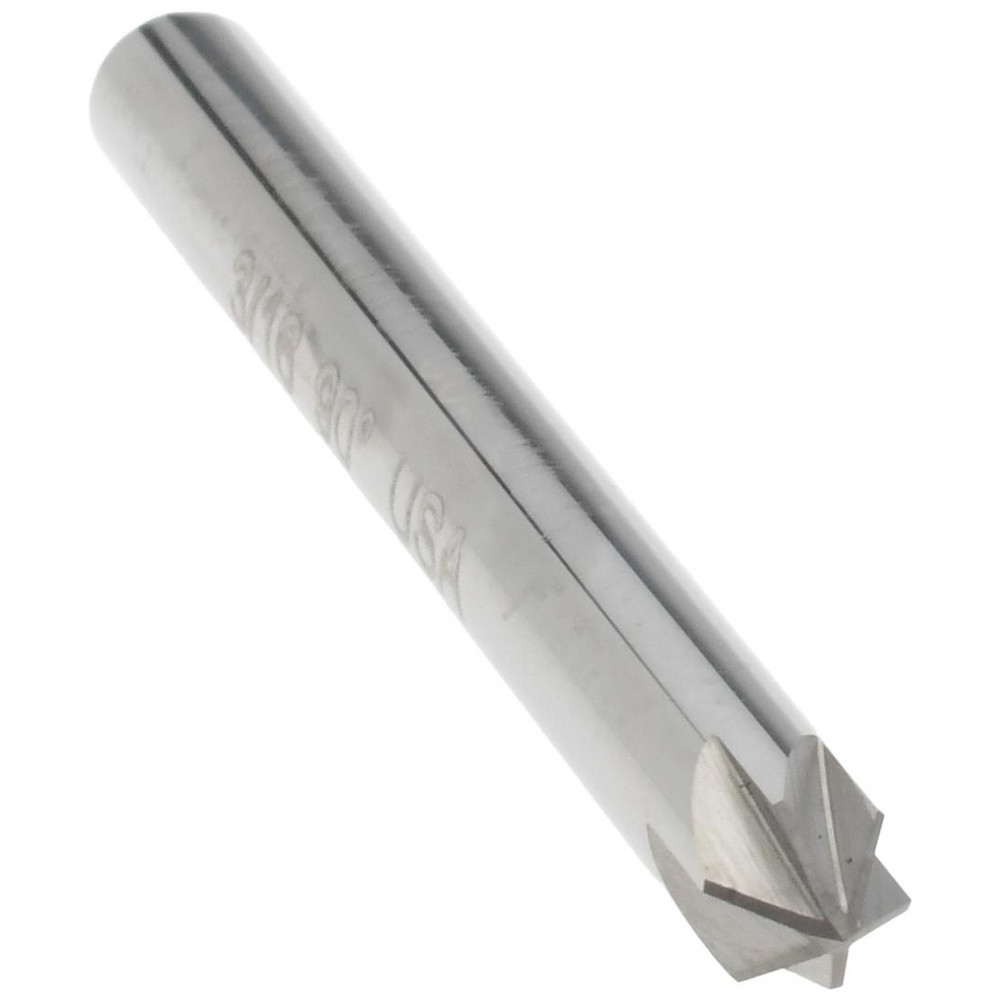 Titan USA Countersink: 3/16" Head Dia, 90.00 deg Included Angle, 6 Flute, Solid Carbide, Right Hand Cut - CS36812
