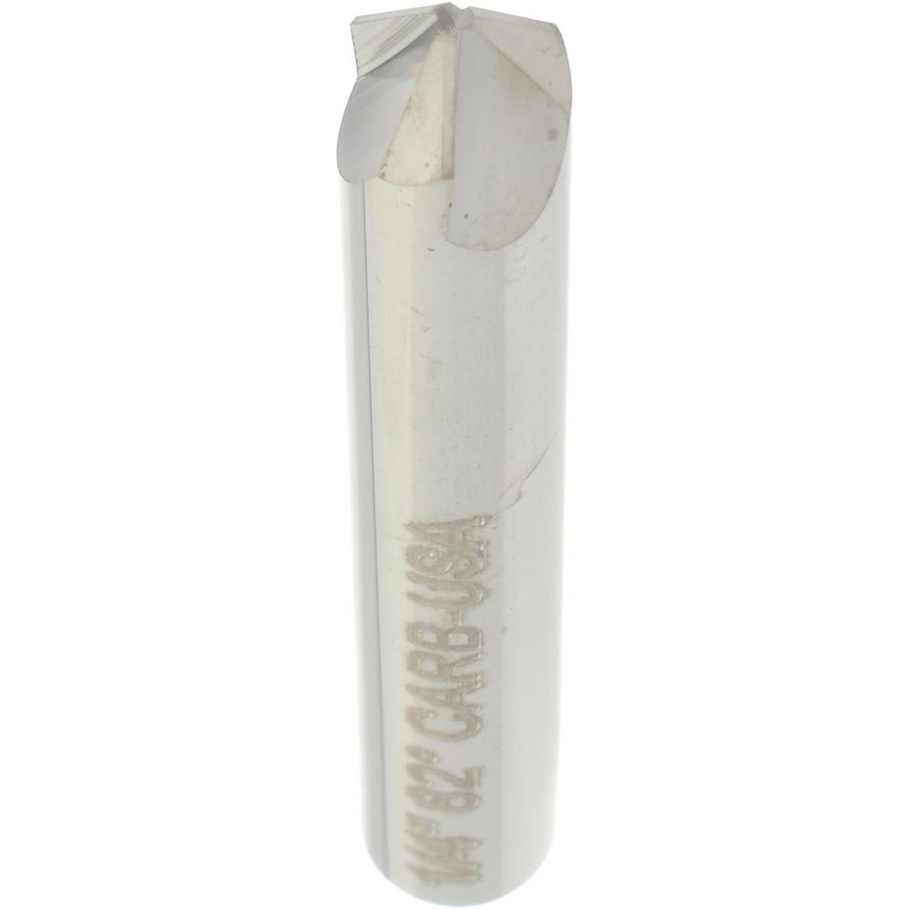 Hertel Countersink: 1/4" Head Dia, 82.00 deg Included Angle, 3 Flute, Solid Carbide, Right Hand Cut - 333-003060