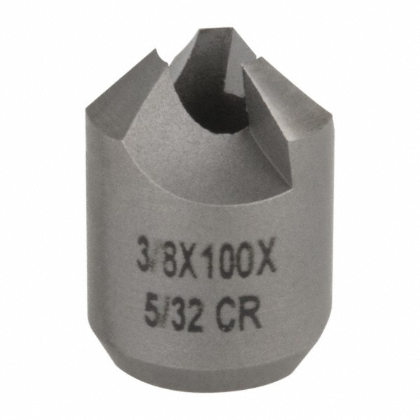 Made in USA 3/8" Cutter Head Dia, 5/32" Pilot Hole Dia, High Speed Steel Reverse Countersink - 180-3K