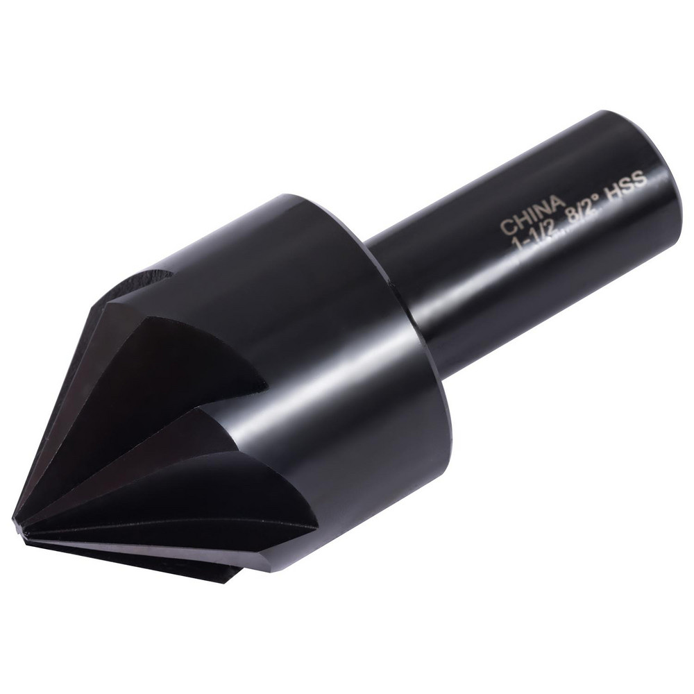 Hertel Countersink: 1-1/2" Head Dia, 120.00 deg Included Angle, 4 Flute, High-Speed Steel - GX89330740