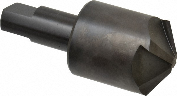 Hertel Countersink: 1-1/2" Head Dia, 120.00 deg Included Angle, 4 Flute, High-Speed Steel - GX89330740
