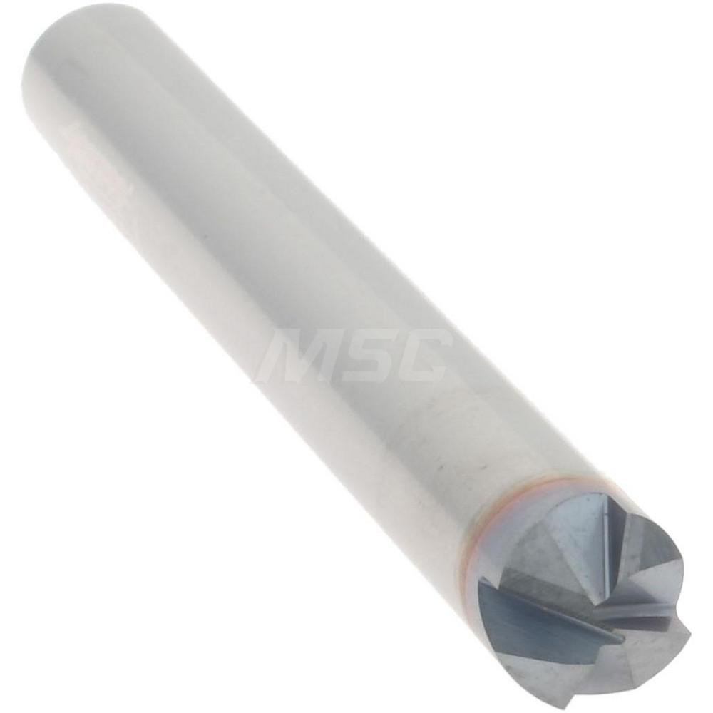 Accupro Chamfer Mill: 1/4" Dia, 1/4" Shank Dia, 120 deg, 4 Flute, Solid Carbide, Single End - 2500139