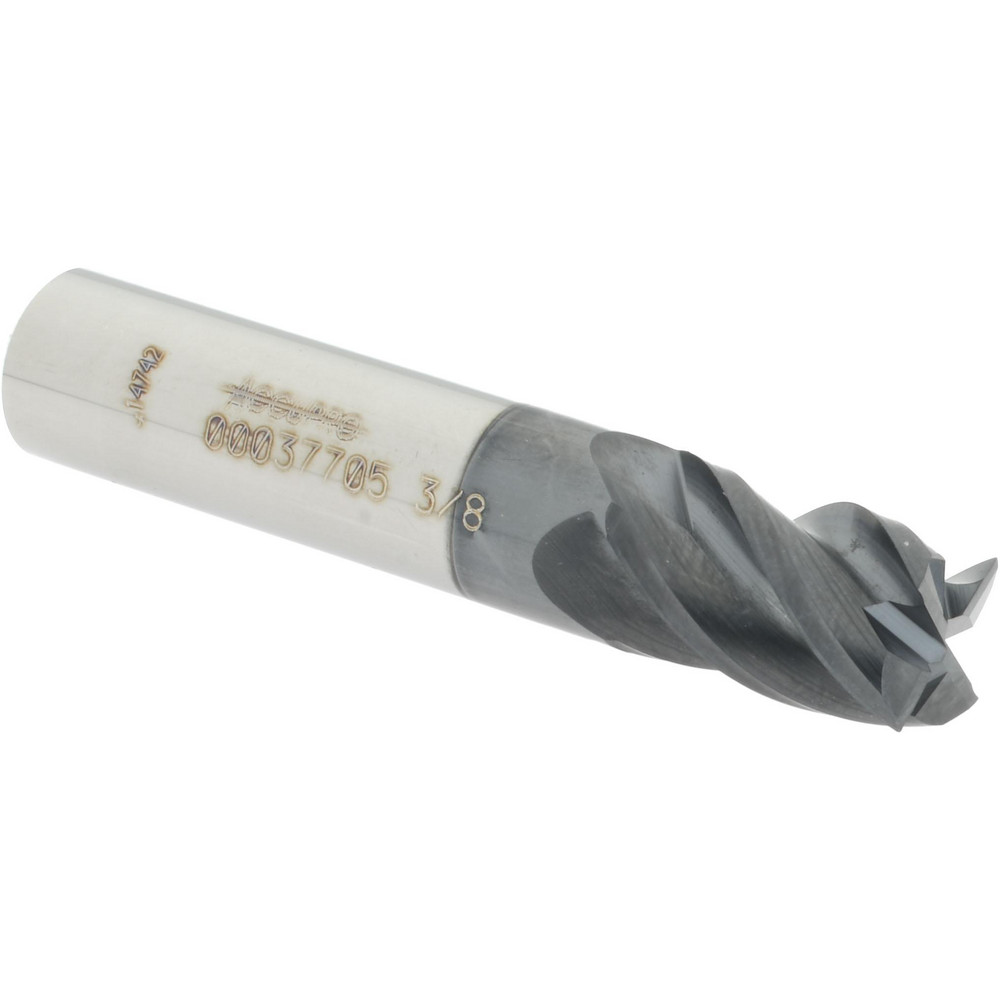 Accupro Chamfer Mill: 1/4" Dia, 1/4" Shank Dia, 120 deg, 4 Flute, Solid Carbide, Single End - 2500139
