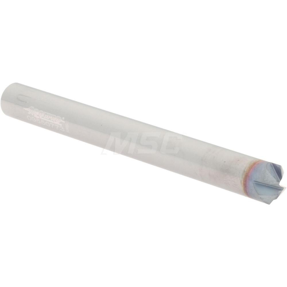 Accupro Chamfer Mill: 1/4" Dia, 1/4" Shank Dia, 120 deg, 4 Flute, Solid Carbide, Single End - 2500139