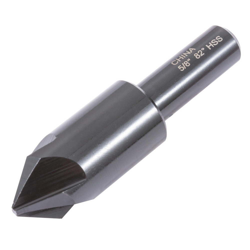 Hertel Countersink: 5/8" Head Dia, 82.00 deg Included Angle, 4 Flute, High-Speed Steel, Right Hand Cut - GX89330898