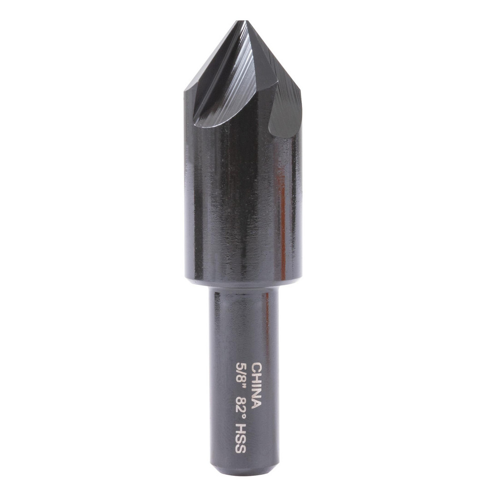 Hertel Countersink: 5/8" Head Dia, 82.00 deg Included Angle, 4 Flute, High-Speed Steel, Right Hand Cut - GX89330898