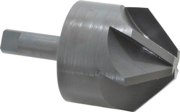 Hertel Countersink: 3" Head Dia, 120.00 deg Included Angle, 4 Flute, High-Speed Steel - GX89330146