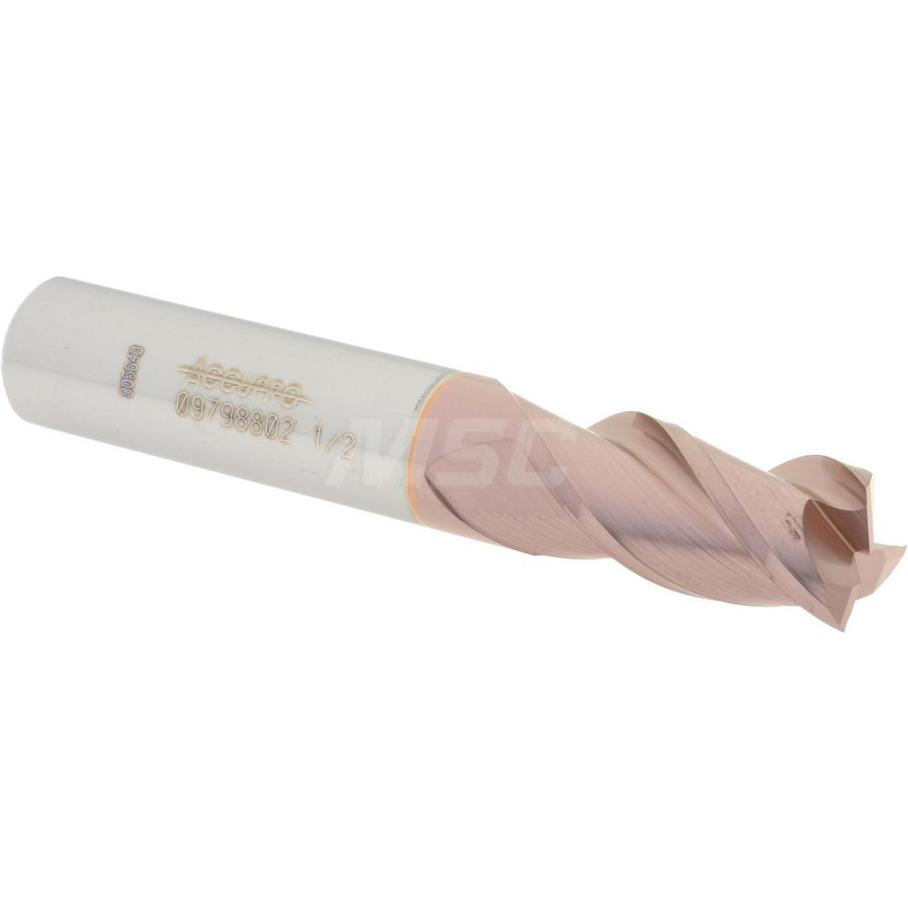 Accupro Chamfer Mill: 1/4" Dia, 1/4" Shank Dia, 90 deg, 4 Flute, Solid Carbide, Double End - 2500005