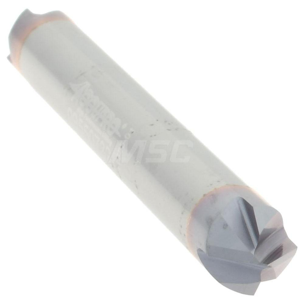 Accupro Chamfer Mill: 1/4" Dia, 1/4" Shank Dia, 90 deg, 4 Flute, Solid Carbide, Double End - 2500005