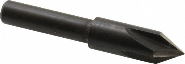 Cleveland Countersink: 1/4" Head Dia, 60.00 deg Included Angle, 4 Flute, High-Speed Steel, Right Hand Cut - C46198