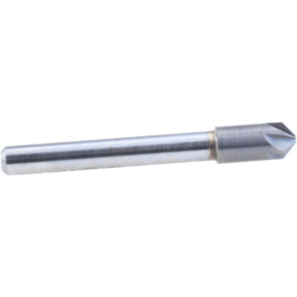 Hertel Countersink: 5/16" Head Dia, 100.00 deg Included Angle, 6 Flute, Solid Carbide, Right Hand Cut - 336-004080