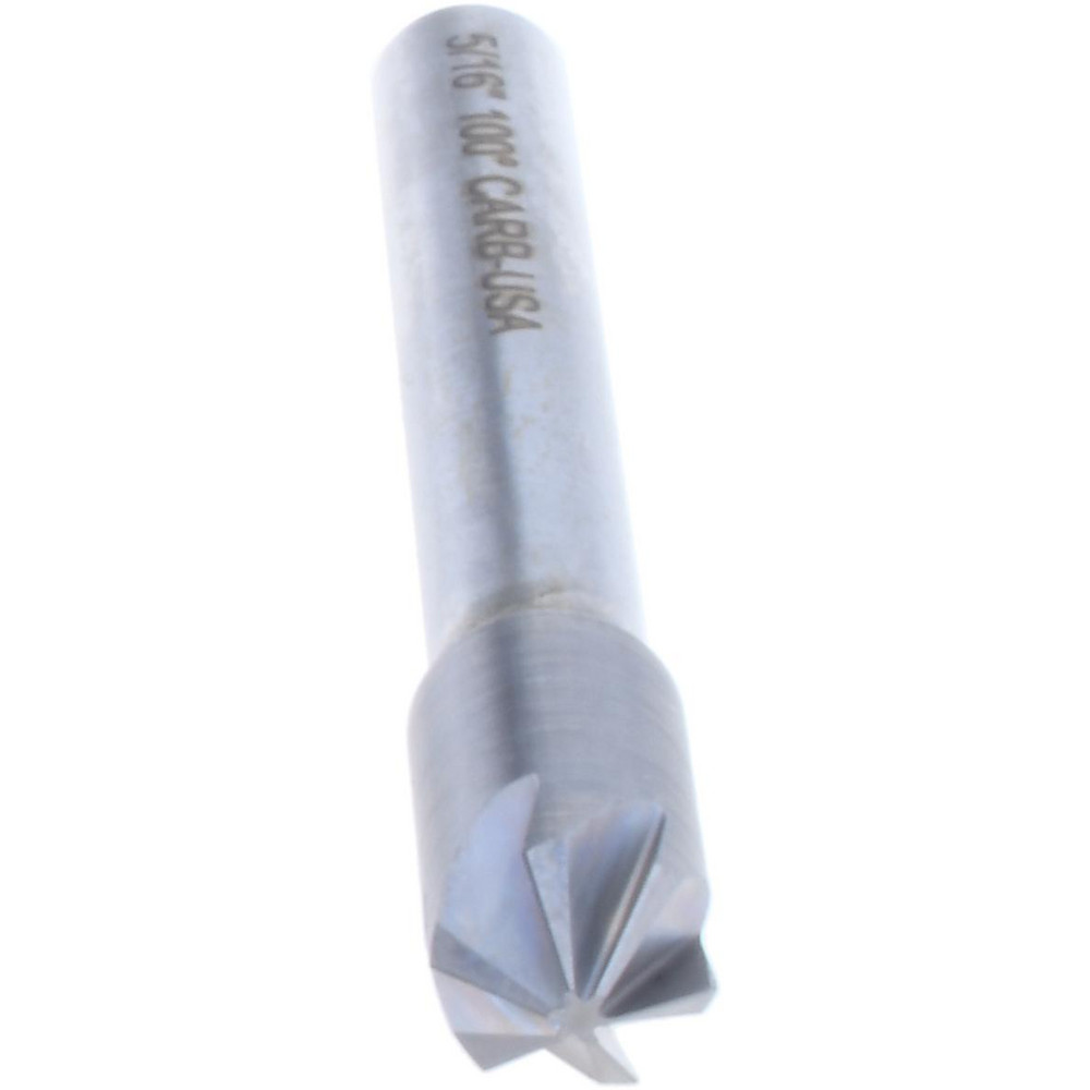 Hertel Countersink: 5/16" Head Dia, 100.00 deg Included Angle, 6 Flute, Solid Carbide, Right Hand Cut - 336-004080